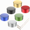 Picture of SOLUTEK Aluminum Guitar Pedal Footswitch Toppers w/ 3 Set Screws - Non-Slip, Barefoot-Friendly Solutek Buttons (Multi-color, V1 9/10" for 3/8" 10mm Switch)