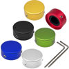 Picture of SOLUTEK Aluminum Guitar Pedal Footswitch Toppers w/ 3 Set Screws - Non-Slip, Barefoot-Friendly Solutek Buttons (Multi-color, V1 9/10" for 3/8" 10mm Switch)