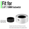 Picture of SOLUTEK Aluminum Guitar Pedal Footswitch Toppers w/ 3 Set Screws - Non-Slip, Barefoot-Friendly Solutek Buttons (Multi-color, V1 9/10" for 3/8" 10mm Switch)