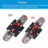 Picture of WOHHOM 30A 40A 50A 60A 80A 100A 150A Audio Circuit Breaker Auto Car Stereo Inline Fuse Holders Inverter, Manual Reset 12V-24V DC for Automotive Marine Boat Audio System Protection (40A)