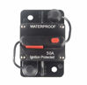 Picture of WOHHOM 50 Amp Circuit Breaker with Manual Reset 12V-36V DC Waterproof Surface Mount for Car Audio Rv Marine Boat Truck Trolling Motors, 30-300A Car Speaker Resettable Fuse