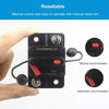 Picture of WOHHOM 50 Amp Circuit Breaker with Manual Reset 12V-36V DC Waterproof Surface Mount for Car Audio Rv Marine Boat Truck Trolling Motors, 30-300A Car Speaker Resettable Fuse