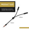 Picture of icykale 1 PC Car Radio Antenna Connector, 3C2V One Male to Two Female Y-Type 12V Plug-in Audio Antenna Splitter Connector Adapter, Automotive GPS Navigation System Antenna Extension Cable (Black)