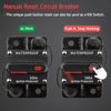 Picture of Hamolar 3 Pack 300A Circuit Breaker with Manual Reset Fuse Holder for Car Audio Marine Boat Stereo Switch, with Wire Lugs Copper Washer
