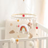 Picture of Baby Crib Mobile for Boys Girls Rainbow Nursery Mobile Gender Neutral Hand-Crocheted Mobile Ceiling Mobile - Rainbow, Clouds, Moon