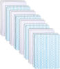 Picture of 16 Pack Super Soft Baby Burp Cloths, Baby Washcloths, Ultra Absorbent Large Newborn Burping Cloth for Boy and Girl, Milk Spit Up Rags, Unisex for Baby Sensitive Skin, Aqua and White, 16 x 12 Inch