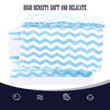 Picture of 16 Pack Super Soft Baby Burp Cloths, Baby Washcloths, Ultra Absorbent Large Newborn Burping Cloth for Boy and Girl, Milk Spit Up Rags, Unisex for Baby Sensitive Skin, Aqua and White, 16 x 12 Inch