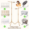 Picture of Floor-Standing Crib Mobile Arm with Music Box - 65 Inch Wooden Mobile Arm for Crib - Crib Mobile Motor - Volume Control - 35 Lullabies - Wooden Nursery Decor - Baby Mobile Hanger