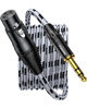 Picture of SNANSHI XLR to 1/4 Cable 25ft - XLR Female to 1/4 Male Cable, Balanced Double Shielded, TRS to XLR Cable for Dynamic Microphone, Amplifier, Mixer, Speaker