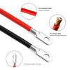 Picture of CARTMAN 4AWG 24-Inch Battery Inverter Cables Set, 4Gauge x 24"(1 Positive & 1 Negtive) for Car, Truck, RV, Solar