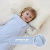 Picture of Mosebears Unisex Rayon Made from Bamboo Sleep Sack with 2-Way Zipper,2.5 Tog Baby Winter Sleep Sack (Fog Blue,0-6 Months)