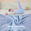 Picture of Mosebears Unisex Rayon Made from Bamboo Sleep Sack with 2-Way Zipper,2.5 Tog Baby Winter Sleep Sack (Fog Blue,0-6 Months)