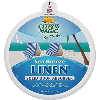 Picture of Citrus Magic On The Go Solid Air Absorber Sea Breeze Linen, Pack of 3, 8-Ounces Each (866472509)