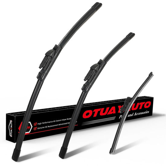 Picture of OTUAYAUTO Premium Windshield Wiper Blades - Replacement for VW Atlas 2018-2022 - Precision Fit, All-Weather Performance, Front and Rear Wiper Blades, Top Lock - 26"+22"+11" (Pack of 3)