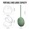 Picture of Smlpuame 4 Pack Pacifier Holder Case Set,2 Silicone Portable Pacifier Cover Pouch Bag for Diaper Bags Baby Carriage with 2 Transparent Pacifier Storage Container Box,Easy to Clean,Boho(Green+Pink)