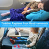 Picture of Toddler Airplane Bed, Kids Airplane Seat Extender Travel Bed, Kids Airplane Travel Essentials, Airplane Must Have for Toddlers, Baby Portable Plane Bed Foot Rest for Flights