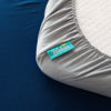 Picture of Bassinet Sheets Fit for Dream On Me Traveler/Skylar/Waves Bassinet Bedside & uiuwoo Bedside Crib,100% Cotton, 2 Pack, Ultra Soft Bassinet Sheet, Gray and Navy Blue
