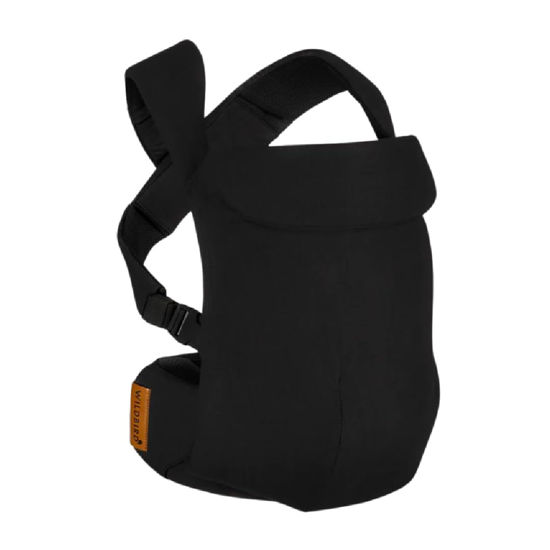 Picture of WildBird - Aerial Carrier - 7 to 45 lbs - for Moms, Dads & Caregivers - 100% Natural European Linen Fibers - Versatile & Adjustable - Small Size - Raven Fabric