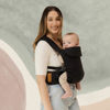 Picture of WildBird - Aerial Carrier - 7 to 45 lbs - for Moms, Dads & Caregivers - 100% Natural European Linen Fibers - Versatile & Adjustable - Small Size - Raven Fabric