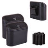 Picture of Ginsco 2 Pack Mini Car Trash Can with Lid, Small Car Garbage Can, Cute Leakproof ABS Car Trash Bin, Car Accessories for Interior, Garbage Bin for Car, Home, Office with 120pcs Trash Bags Carbon Fibre