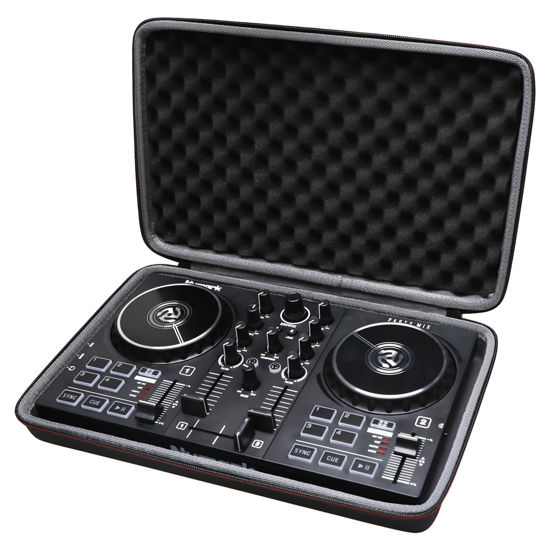 Picture of LTGEM EVA Storage Case for Numark Party Mix II or Numark Party Mix - DJ Controller or Native Instruments Maschine Mikro Mk3 Drum Controller (Outer Black+Inner Grey)