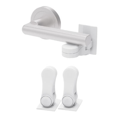 Picture of Inaya Child Proof Door Lever Lock, Baby Proofing Door Handle Lock, Minimalist Design, 3M Adhesive & No DrillingNeed, Child Safety Door Handle Locks (2 Pack)