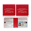 Picture of Ziciner Car Registration Insurance Holder, 2Pack Essential Auto Card Document Glove Box Organizer with Velcro Closure, Vehicle Interior Accessories Perfect for Most Car, Truck, SUV (Red/Small Car)