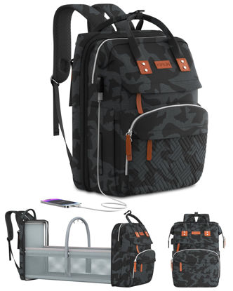 Picture of Diaper Bag Backpack with Changing Station, Large Diaper Bag, Multifunctional Diaper Bag, Baby Bag, Camo