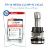 Picture of CKAuto 25 Pieces TR416 Metal Valve Stems Outer Mount Fits .453" & .625" Rim Holes Long 1 1/2", Silver