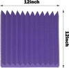Picture of TEMGCUAM 24 Pack Sound Proof Foam Panels|1"×12"×12" Quick-Recovery Soundproof Wall Panels | High Density Sound Dampening Panels for Home Studio (Purple)