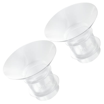Picture of 2PCS Flange Insert 21mm Compatible with Medela/Spectra/Willow/TSRETE/Momcozy S9/S12/S9Pro/S12Pro Breastpump 24mm Shields, Reduce 24mm Nipple Tunnel Down to Correct Size, Pump Parts Replace