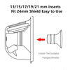 Picture of 2PCS Flange Insert 21mm Compatible with Medela/Spectra/Willow/TSRETE/Momcozy S9/S12/S9Pro/S12Pro Breastpump 24mm Shields, Reduce 24mm Nipple Tunnel Down to Correct Size, Pump Parts Replace