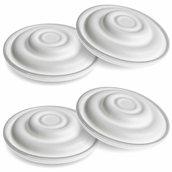 Picture of Nenesupply Silicone Backflow Protector Membranes Compatible with Spectra Backflow Protector Not Original Spectra Pump Parts Work with Spectra S2 S1 Breast Pumps (4pc Membrane)