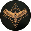 Picture of TazStudio Premium slipmat - Cork Turntable Mat [4mm Thick] for Better Sound Support on Vinyl LP Record Player - Cork mat Original Art Design - Psychedelic Geometric Eagle-m8
