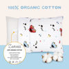 Picture of Zenssia Organic Cotton Toddler Pillowcases Pack of 2, 13x18 Inches Travel Pillowcase with Envelope Closure, Soft & Breathable Baby Pillow Case Cover, Car