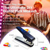 Picture of Pick-a-Palooza DIY Guitar Picks Punch Mega Pack - Custom Pick Maker for Musicians - Features Leather Key Chain Holder, Pick Strips with Artwork & File - Unique Gifts for Men & Women - Blue Punch