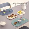 Picture of Cuddle Campus Silicone Placemat with Raised Edges for Kids,Toddlers,Babies, Non-Slip Table Setting Placemat for Dining,Come with String for Storage