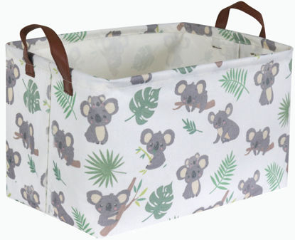 Picture of Essme Rectangular Baby Storage Basket,Koala Basket with Handles Kids Storage Bin for Boys Room Decor,Cute Basket,Toy Bin,Book Basket,Gift Basket.(Koala)