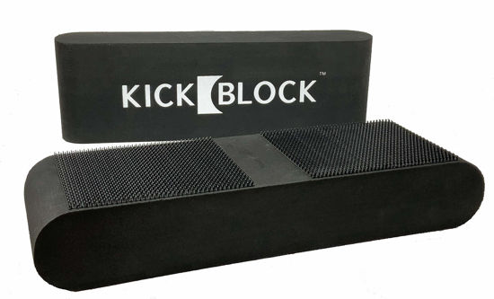 Picture of KickBlock - World’s Best Bass Drum Anchor System - Total Slide Prevention - Stops Bass Drum Creep & Slipping - Drum Set Accessory & Gift (Stage Black)