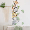 Picture of 44.88 x 11.75 Inch Watercolor Jungle Animal Wall Decals Forest Animal Wall Sticker Safari Elephant Lion Monkey Wall Decals for Baby Nursery Playroom Bedroom Classroom Kindergarten Wall Decor