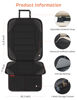 Picture of Sinvitron Car Seat Protector, Seats Protector with Leather and Fabric Padding, Non-Slip Backing with Mesh Pockets, Waterproof seat Protectors for Vehicles Baby Pets