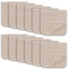 Picture of Ease Cubs Muslin Burp Cloths Large 100% Cotton Hand Washcloths for Boys & Girls, Baby Essentials Extra Absorbent and Soft Burping Rags for Newborn Registry (Brown, 12-Pack, 20" X10")