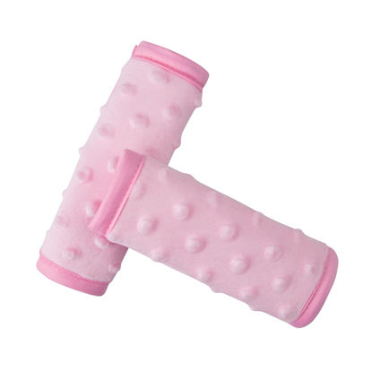Picture of Pro Goleem Car Seat Strap Covers for Babies Girl Soft Car Seat Strap Shoulder Pads for All Car Seats, Stroller, Pushcar, Pink