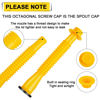 Picture of Godboy Gas Can Spout Replacement, Gas Can Nozzle, (5 Kit-Yellow) Flexible Pour Nozzle Suitable for Most 1/2/5/10 Gal Oil Cans, Fuel Can Spout Replacement