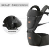 Picture of Baby Carrier with Hip Seat, Baby Carrier Newborn to Toddler, 6-in-1 Ways to Carry, All Seasons, Adjustable Baby Holder Carrier for Breastfeeding (Black