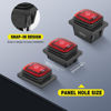 Picture of Nilight 6Pin On Off On Rocker Switch 2PCS Red LED Lighted IP67 Waterproof DPDT 3 Position Latching 20A 12VDC 125VAC Toggle Switch Motor for Car Boat Automotive Vehicles