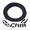 Picture of EVIL ENERGY 6AN Fuel Line Kit, 6AN Nylon Braided Fuel Line Hose Fitting Kit CPE 16FT Black