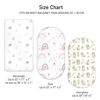 Picture of Bassinet Sheets, Bassinet Sheets for Baby Boy and Girl, Bassinet Sheet Neutral, Fit for Rectangle, Round, Oval, Hourglass Mattress, Flexible for Different Bassinet Pad/Mattress 2 Pack