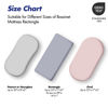 Picture of Bassinet Sheets, Bassinet Sheets for Baby Boy, Bassinet Sheet Neutral, Fit for Rectangle, Round, Oval, Hourglass Bassinet Mattress, Flexible for Different Bassinet Pad/Mattress, 2 Pack