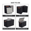 Picture of Bagnizer Large Toy Storage Box with Lids, Collapsible Sturdy Baby Storage Organizer Chest Bin Basket for Kids, Boys, Girls, Playroom, Nursery, Bedroom, Closet 25"x13"x16" (Black)